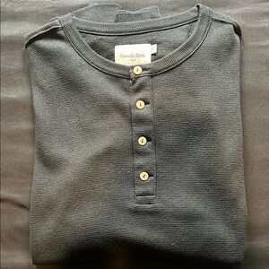 Goodfellow & Co Charcoal Henley Top